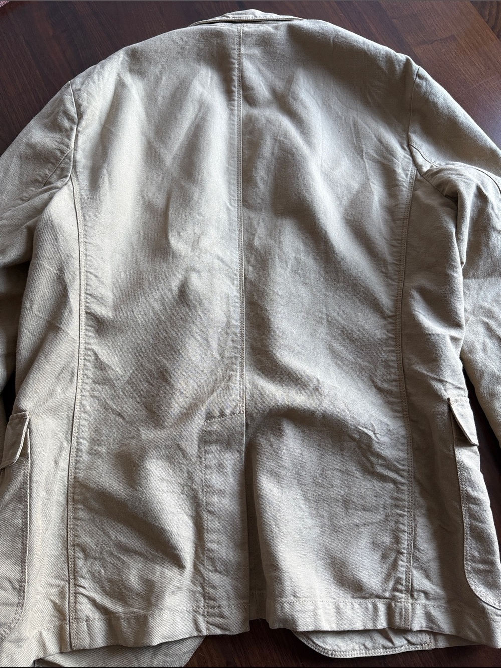 J. Crew - Men's Casual Cotton Blazer Jacket in Beige medium - Picture 8 of 8